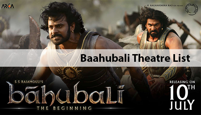 Theatre List in Kerala for Baahubali